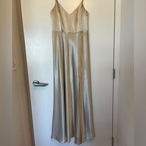 Birdy Grey Jay Bridesmaid Dress in Champagne Matte Satin
